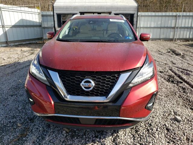 5N1AZ2CS6LN116065 - 2020 NISSAN MURANO SL RED photo 5