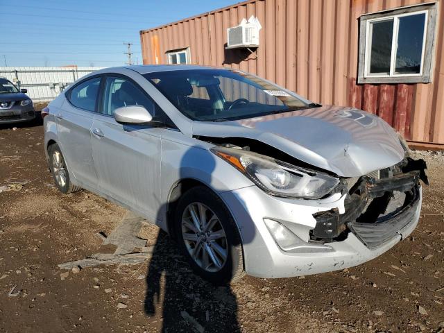 KMHDH4AE2FU342140 - 2015 HYUNDAI ELANTRA SE SILVER photo 4