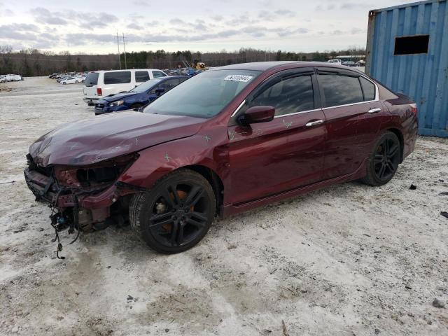 1HGCR2F50GA057211 - 2016 HONDA ACCORD SPORT BURGUNDY photo 1