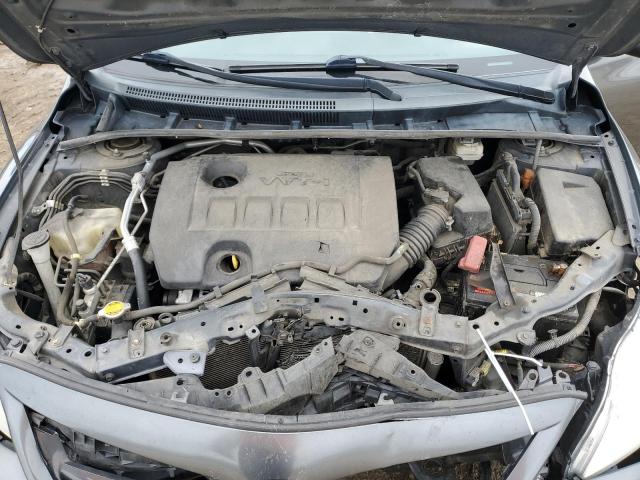 2T1BU4EE3CC786699 - 2012 TOYOTA COROLLA BASE GRAY photo 11