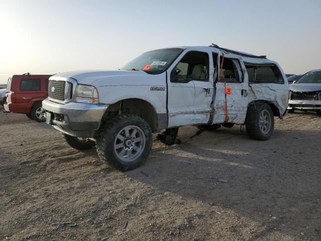 1FMSU41F42EC84287 - 2002 FORD EXCURSION XLT WHITE photo 1