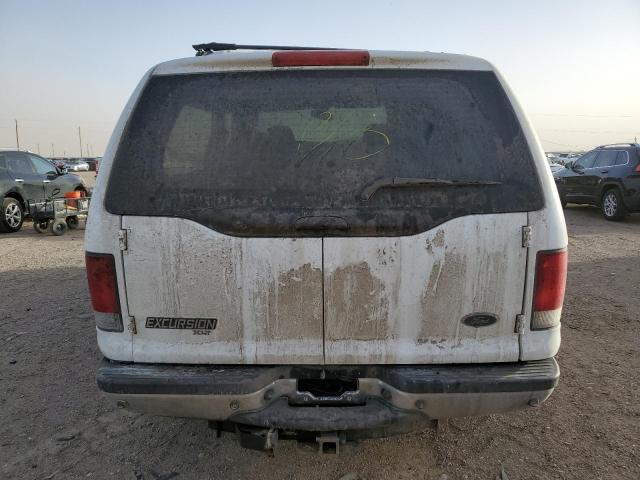 1FMSU41F42EC84287 - 2002 FORD EXCURSION XLT WHITE photo 6