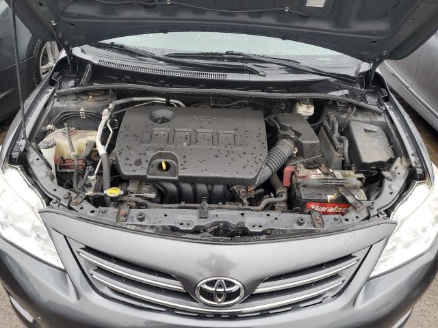 2T1BU4EE9DC112316 - 2013 TOYOTA COROLLA BASE GRAY photo 11