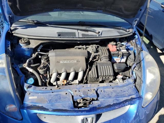 JHMGD38478S059864 - 2008 HONDA FIT BLUE photo 11