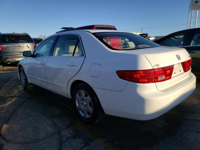 1HGCM56465A168060 - 2005 HONDA ACCORD LX WHITE photo 2