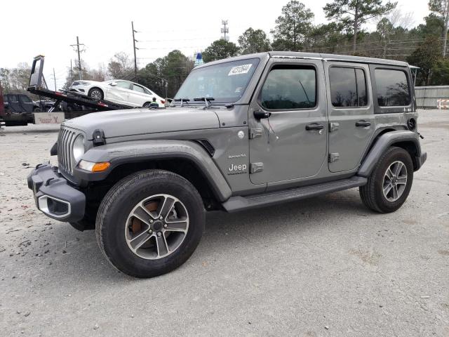 1C4HJXEG9PW570875 - 2023 JEEP WRANGLER SAHARA GRAY photo 1