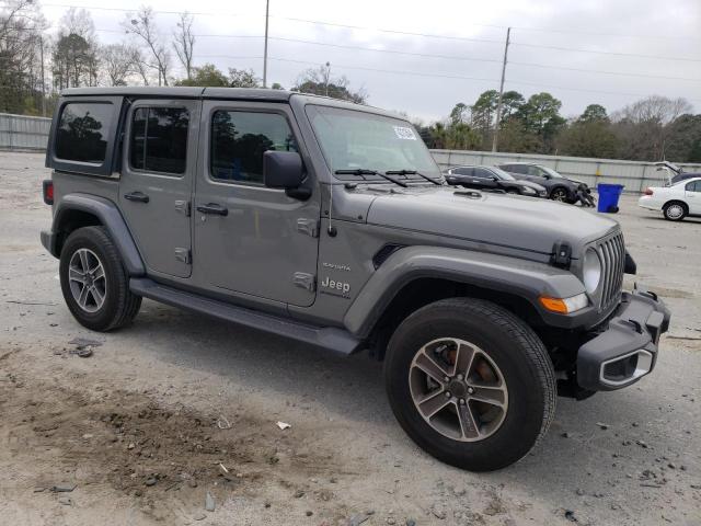 1C4HJXEG9PW570875 - 2023 JEEP WRANGLER SAHARA GRAY photo 4