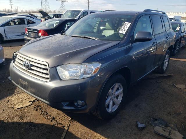 5TDJK3EH7AS010280 - 2010 TOYOTA HIGHLANDER SE GRAY photo 1