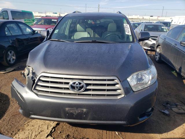 5TDJK3EH7AS010280 - 2010 TOYOTA HIGHLANDER SE GRAY photo 5