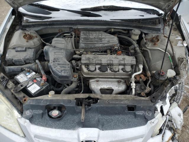 2HGES16324H932372 - 2004 HONDA CIVIC DX VP ვერცხლისფერი ფოტო 11