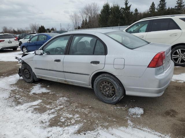 2HGES16324H932372 - 2004 HONDA CIVIC DX VP ვერცხლისფერი ფოტო 2