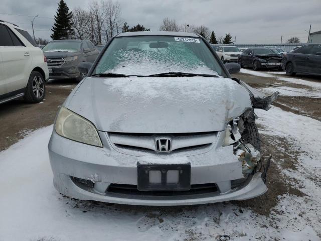 2HGES16324H932372 - 2004 HONDA CIVIC DX VP ვერცხლისფერი ფოტო 5