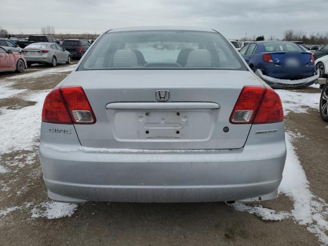 2HGES16324H932372 - 2004 HONDA CIVIC DX VP ვერცხლისფერი ფოტო 6