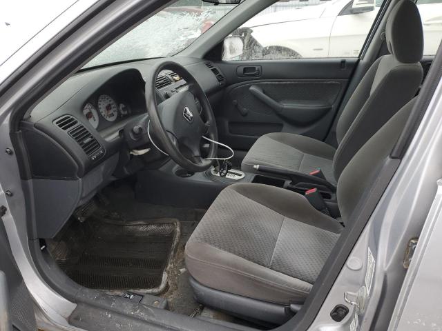 2HGES16324H932372 - 2004 HONDA CIVIC DX VP ვერცხლისფერი ფოტო 7