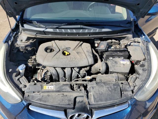 KMHDH4AE2GU483369 - 2016 HYUNDAI ELANTRA SE BLUE photo 11