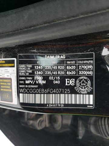 WDCGG0EB6FG407125 - 2015 MERCEDES-BENZ GLK 250 BLUETEC BLACK photo 13