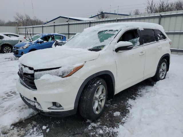 5TDDKRFH8ES049593 - 2014 TOYOTA HIGHLANDER LIMITED GRAY photo 2