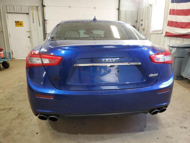 ZAM57RTA2E1089643 - 2014 MASERATI GHIBLI S BLUE photo 6