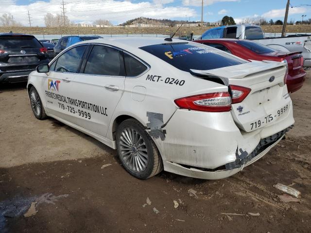 3FA6P0RU2ER146456 - 2014 FORD FUSION TITANIUM HEV WHITE photo 2