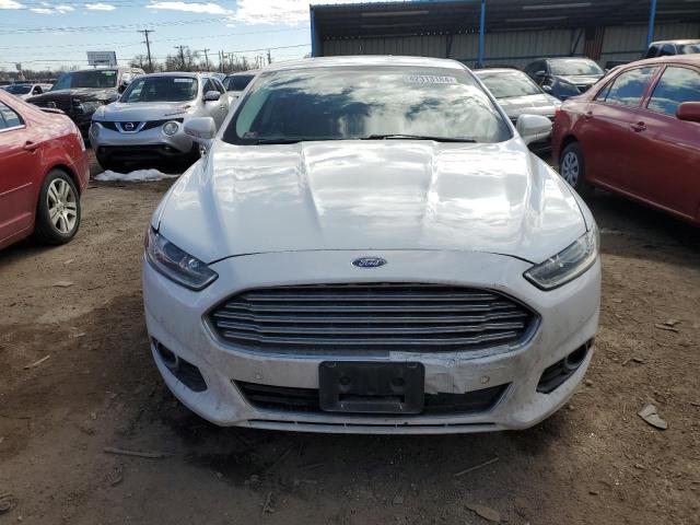 3FA6P0RU2ER146456 - 2014 FORD FUSION TITANIUM HEV WHITE photo 5