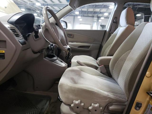 KM8JN72D25U142117 - 2005 HYUNDAI TUCSON GLS GOLD photo 7