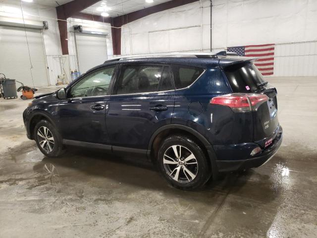 JTMRFREV5HJ707499 - 2017 TOYOTA RAV4 XLE BLUE photo 2