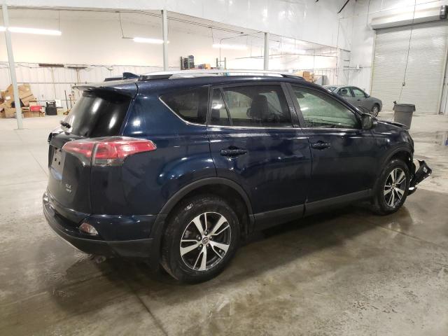 JTMRFREV5HJ707499 - 2017 TOYOTA RAV4 XLE BLUE photo 3