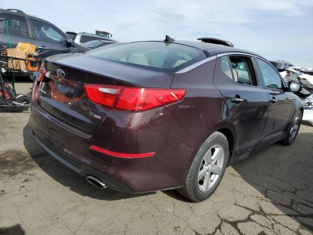 5XXGM4A70EG322620 - 2014 KIA OPTIMA LX MAROON photo 3