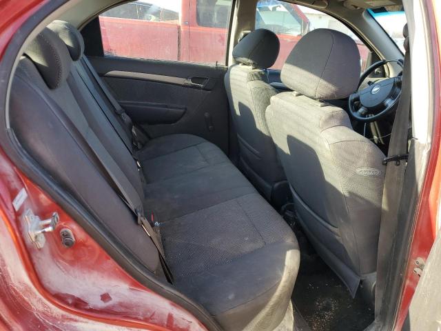 KL1TD56618B062671 - 2008 CHEVROLET AVEO BASE RED photo 10