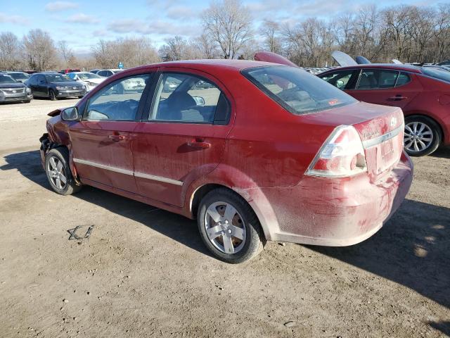 KL1TD56618B062671 - 2008 CHEVROLET AVEO BASE RED photo 2