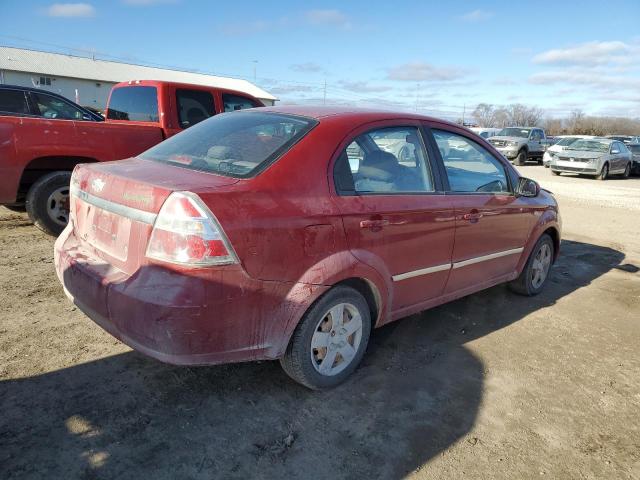 KL1TD56618B062671 - 2008 CHEVROLET AVEO BASE RED photo 3