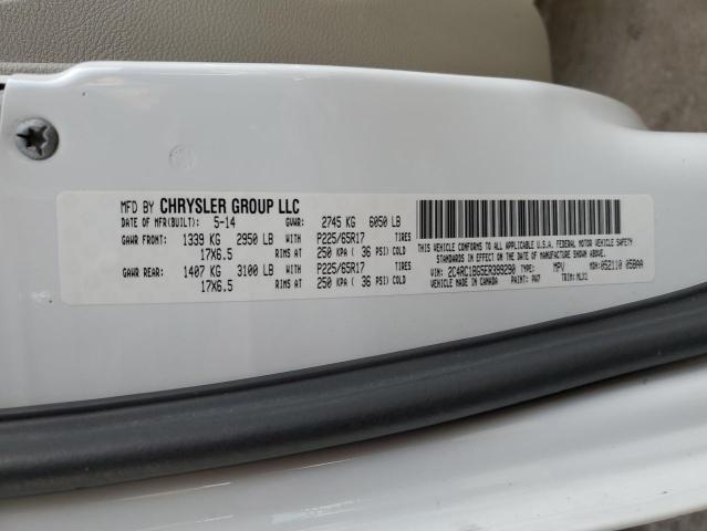 2C4RC1BG5ER399290 - 2014 CHRYSLER TOWN & COU TOURING WHITE photo 14