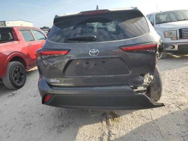 5TDGZRAH6NS111735 - 2022 TOYOTA HIGHLANDER XLE GRAY photo 6
