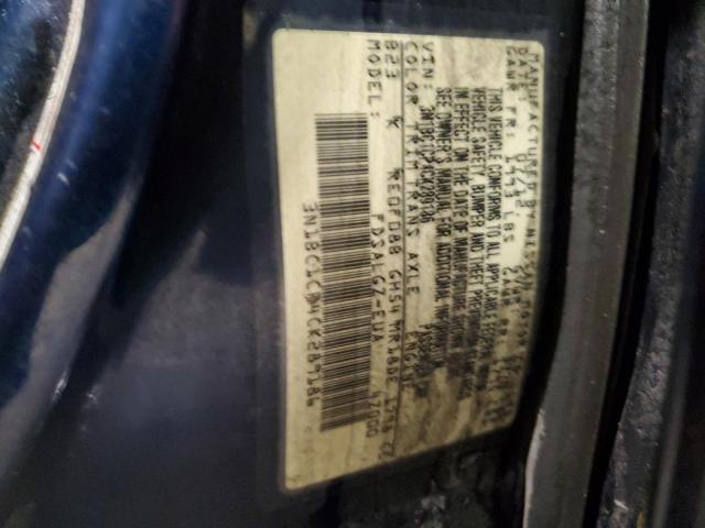 3N1BC1CP4CK289186 - 2012 NISSAN VERSA S BLUE photo 12