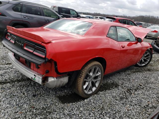 2C3CDZJG3NH226610 - 2022 DODGE CHALLENGER GT RED photo 3