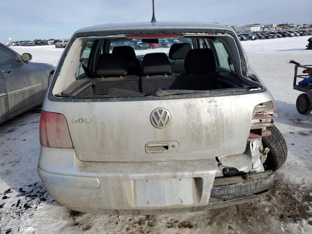 9BWGL61J844016404 - 2004 VOLKSWAGEN GOLF GLS SILVER photo 6