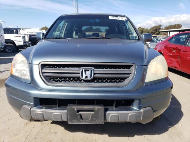 2HKYF18545H553462 - 2005 HONDA PILOT EXL BLUE photo 5