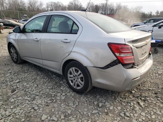 1G1JB5SG8H4162400 - 2017 CHEVROLET SONIC LS SILVER photo 2