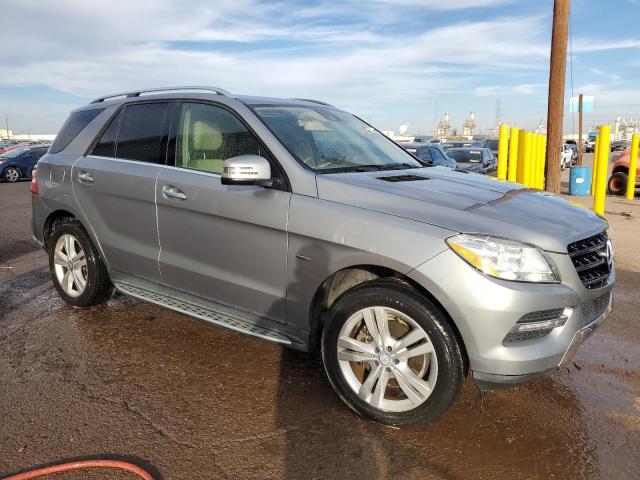 4JGDA5HB9CA089286 - 2012 MERCEDES-BENZ ML 350 4MATIC GRAY photo 4