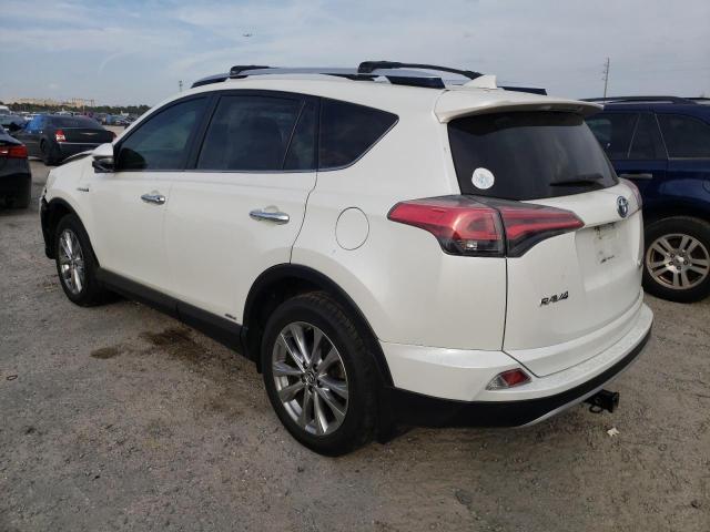 JTMDJREVXGD041696 - 2016 TOYOTA RAV4 HV LIMITED WHITE photo 2