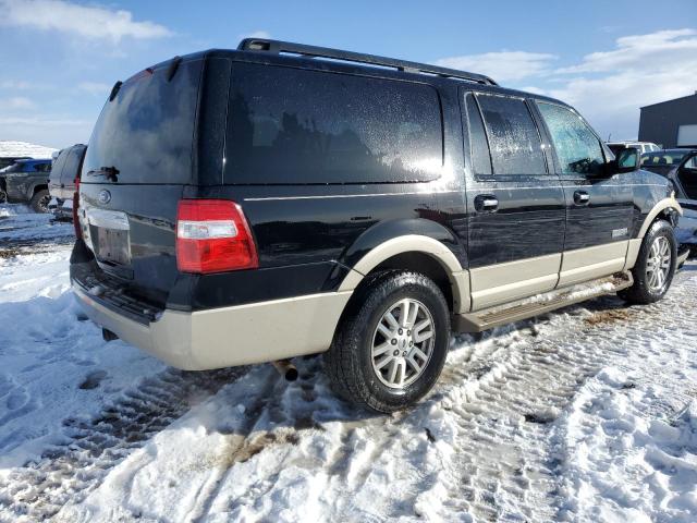 1FMFK18547LA32898 - 2007 FORD EXPEDITION EL EDDIE BAUER BLACK photo 3