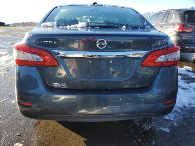 3N1AB7AP8FL664967 - 2015 NISSAN SENTRA S BLUE photo 6