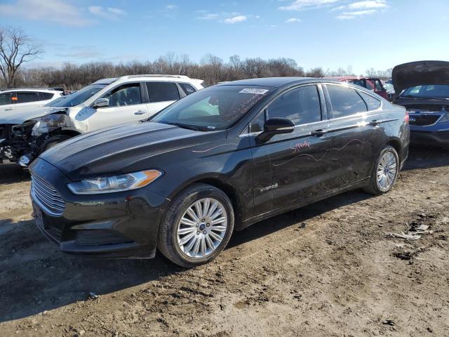 3FA6P0LUXDR263211 - 2013 FORD FUSION SE HYBRID BLACK photo 1