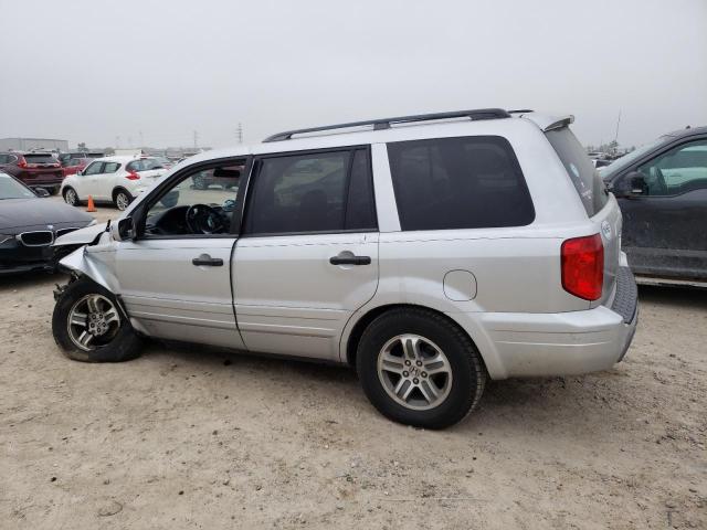 2HKYF18554H573606 - 2004 HONDA PILOT EXL SILVER photo 2