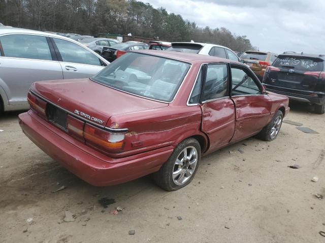 4T1SV21EXMU438678 - 1991 TOYOTA CAMRY DLX წითელი ფოტო 3