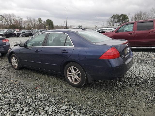 1HGCM56886A152110 - 2006 HONDA ACCORD EX BLUE photo 2