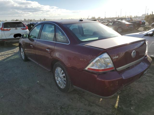 1MEHM40W58G624543 - 2008 MERCURY SABLE LUXURY BURGUNDY photo 2