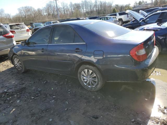 4T1BE32K34U371495 - 2004 TOYOTA CAMRY LE BLUE photo 2