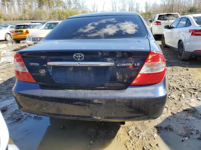 4T1BE32K34U371495 - 2004 TOYOTA CAMRY LE BLUE photo 6