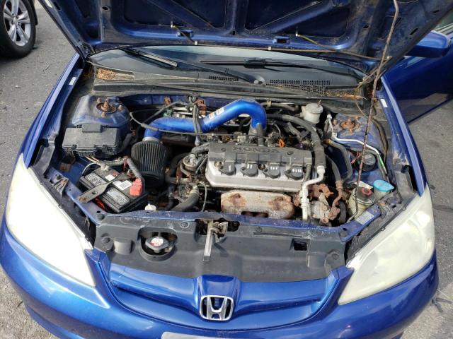 1HGEM22104L039754 - 2004 HONDA CIVIC DX VP BLUE photo 11